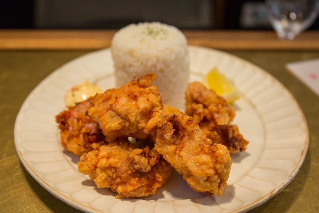Karaage Fried Chicken and Rice ($15)<br/>